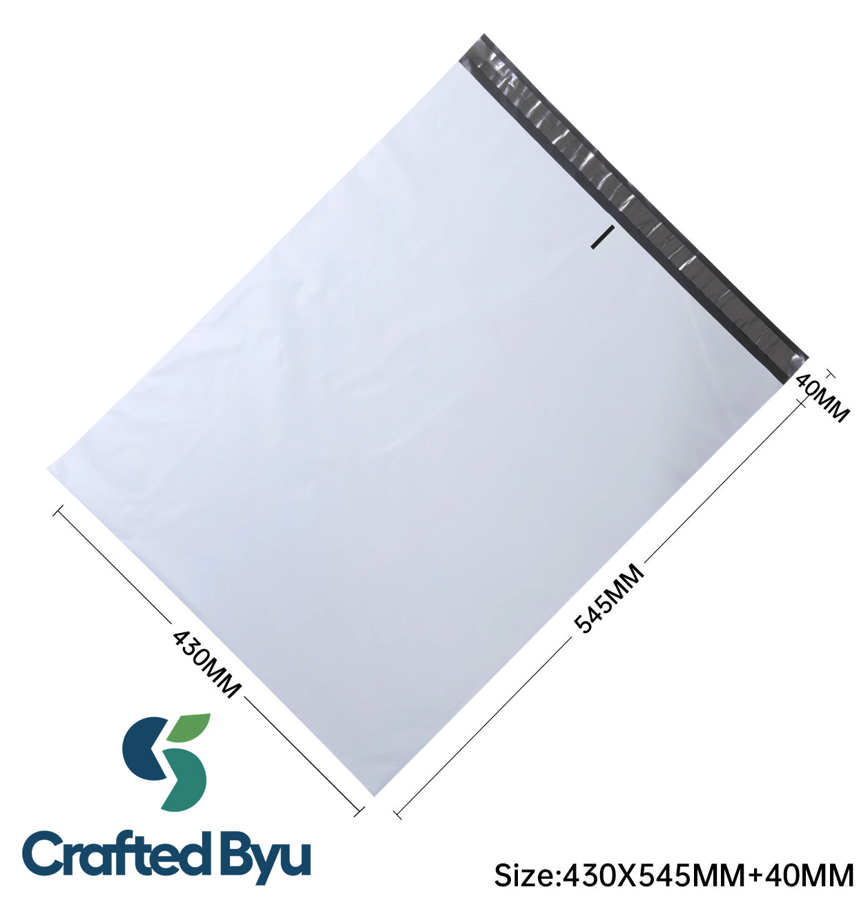10 PCS Recycled Plastic Mailing Bags – 430x545mm | Strong Self Seal | Eco-Friendly (Copy) (Copy)