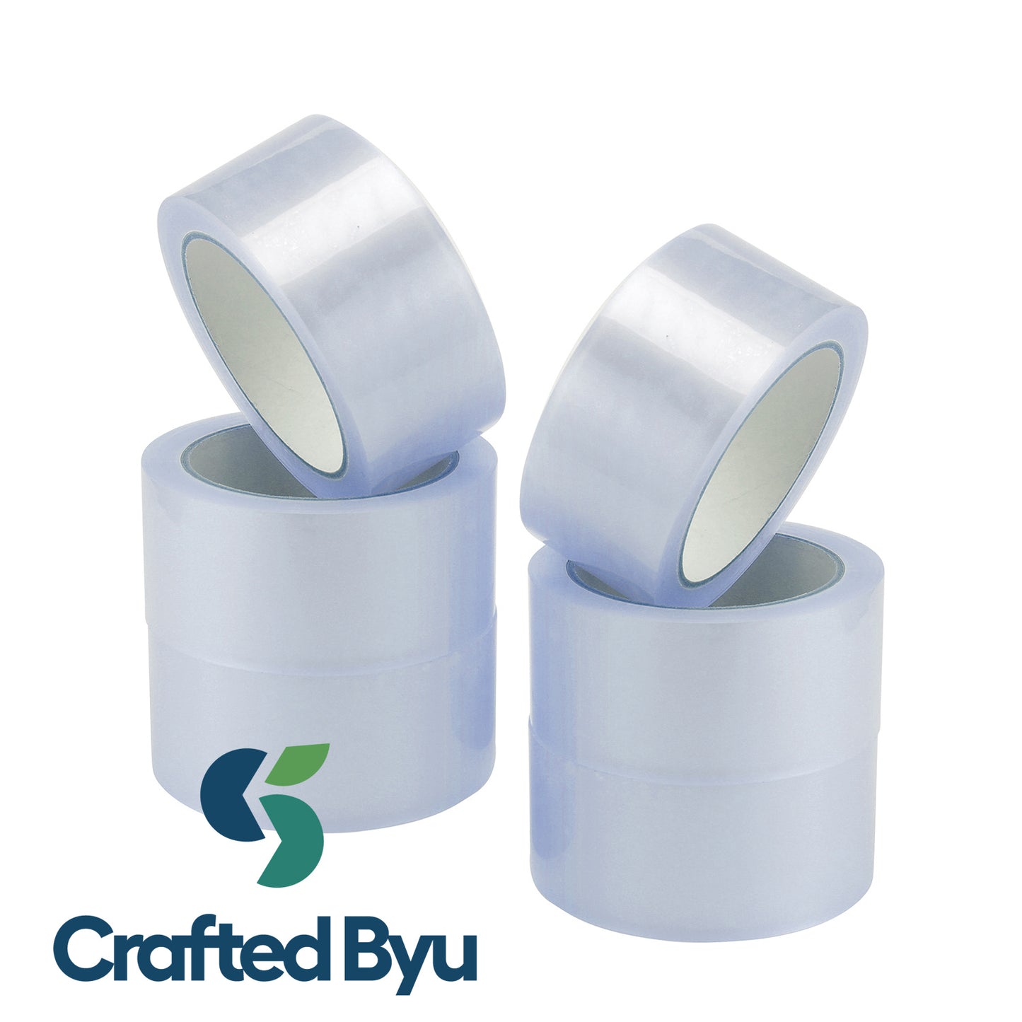 6 Rolls Adhesive Clear Packaging Sealing Tape 48mm x 75m
