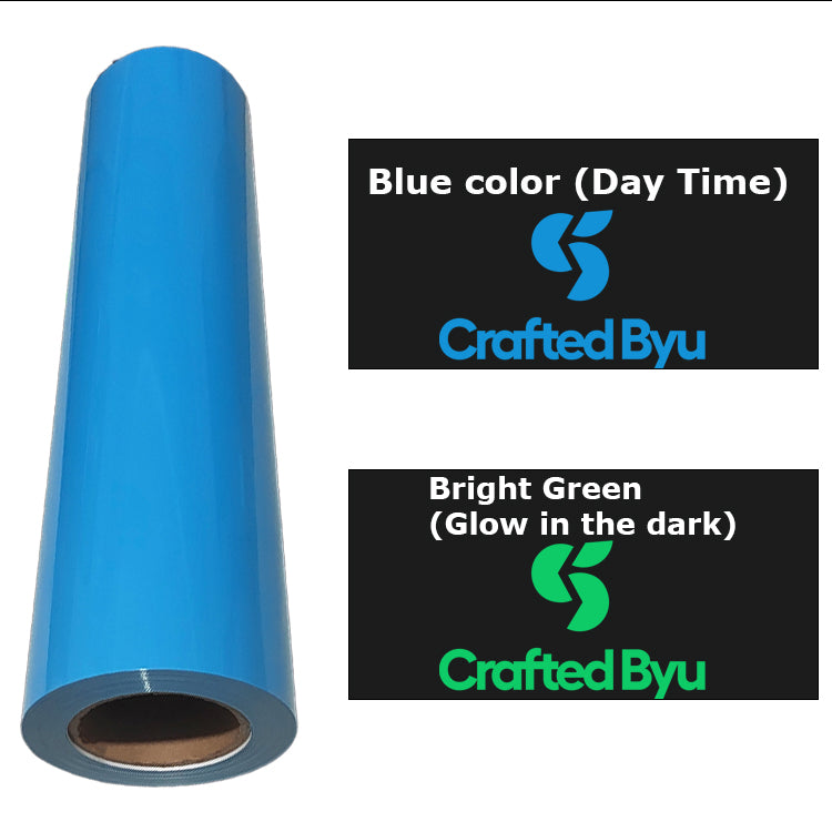 Blue Glow In The Dark HTV Vinyl