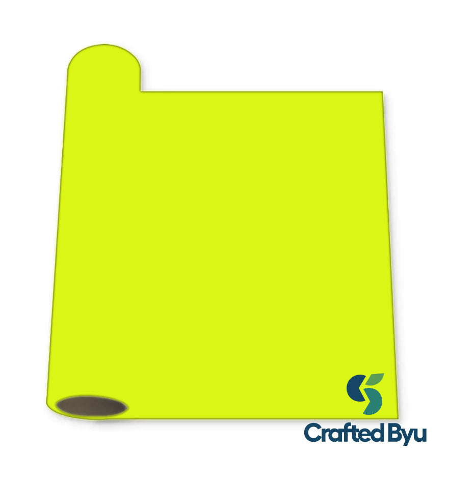 Bright Yellow Puff HTV Vinyl