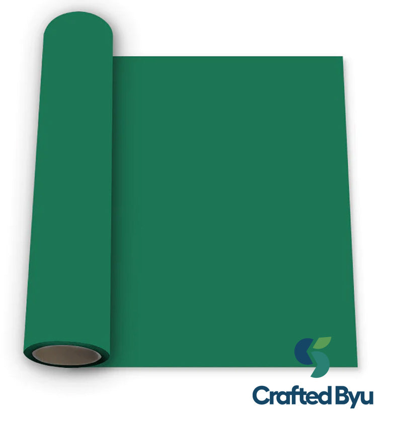 Green Heat Transfer Vinyl Roll – Premium Iron-On Vinyl for T-Shirts & Fabrics