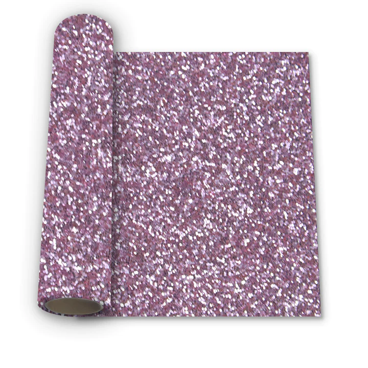 Lilac Diamond Glitter Heat Transfer Vinyl For T-Shirt Iron On Vinyl Roll