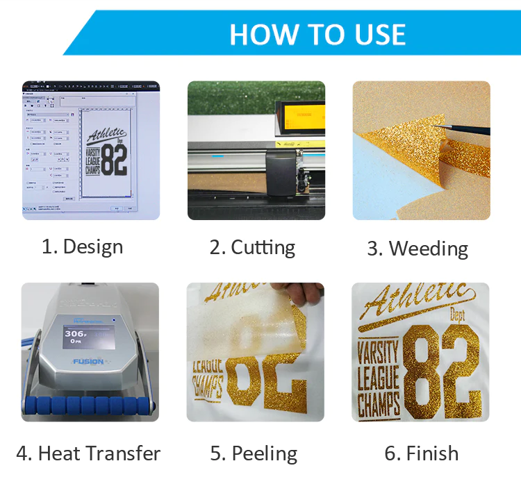 Black Diamond Glitter Heat Transfer Vinyl For T-Shirt Iron On Vinyl Roll