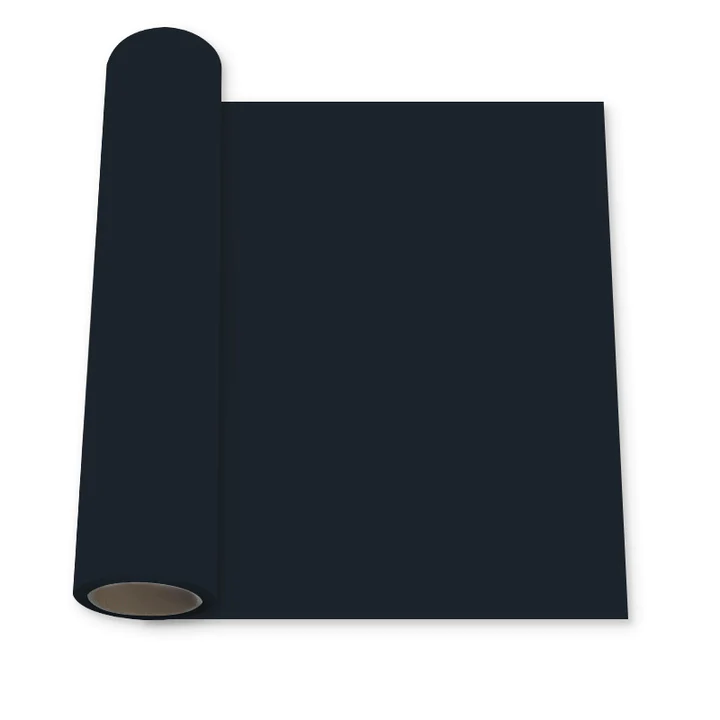 Black PU Heat Transfer Vinyl For T-Shirt Iron On Vinyl Roll