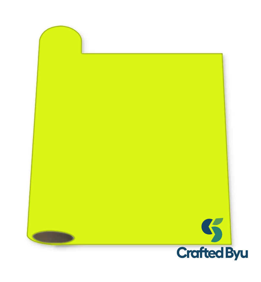 Bright Yellow Puff HTV Vinyl – Crafted Byu