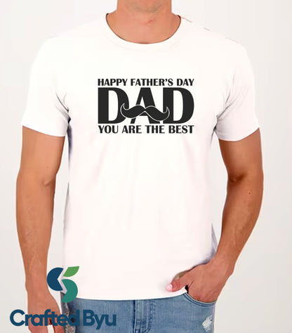 Crafted ByU Dad You Are The Best T-Shirt – Heartfelt Father’s Day Gift application examples on finished custom craft projects