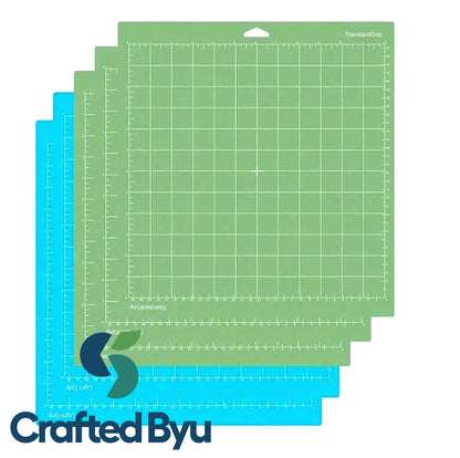 Crafted ByU PVC Adhesive Cutting Mat Base Plate 30.48x30.48cm (12" x 12") – Compatible with Cricut Explore & Maker application examples on finished custom craft projects